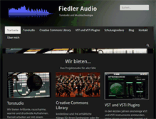 Tablet Screenshot of fiedler-audio.de